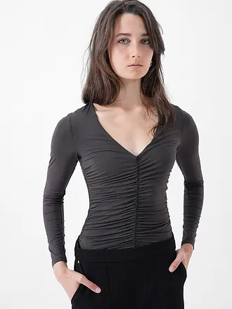 GUESS | Langarmshirt AYLEEN | braun